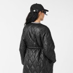 가니(Ganni) | 가니 샤이니 퀼트 롱 코트 블랙 F8383 099 여성 퀼티드 자켓 Womens Long Quilted Jacket 66330503 147659494 | 트렌비