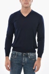 말로(MALO) | 말로 캐시미어 브이넥 니트 스웨터 블루 Cashmere V-Neck Sweater 706960 148177159 | 트렌비
