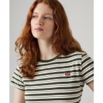 리바이스(Levis) | 여성 더 크루넥 코튼 티셔츠 Womens The Perfect Crewneck Cotton T-Shirt 10423303 Mandy Stripe Mountain View... 