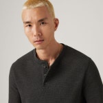 리바이스(Levis) | 리바이스 미네랄 블랙 헨리 티셔츠 003R70001 롱슬리브 Long-sleeve Dry Goods Henley 146686408 | 트렌비