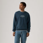 리바이스(Levis) | 리바이스 자수 그래픽 크루넥 맨투맨 블루 004FM0000 스웻셔츠 Embroidered Tipped Graphic Crewneck Sweatshirt... 