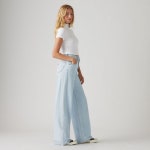 리바이스(Levis) | 리바이스 하이 라이즈 스트레이트 레그 연청 바지 001UP0001 배기 경량 여성 데님 Cinch Baggy Lightweight... 