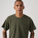 리바이스(Levis) | 리바이스 가먼트 다이 딥 데프스 그린 포켓 티셔츠 005H00041 에센셜 Essential Pocket Garment Dye T-shirt... 