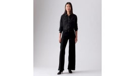 리바이스(Levis) | 318 쉐이핑 와이드 레그 청바지 소프트 블랙 | 트렌비