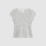 리바이스(Levis) | 리바이스 슬림 핏 가든리아 스트라이프 티셔츠 003PW0002 와플 Dry Goods Waffle Cap-sleeve Tee 143214222 | 트렌비