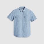 2022-0203-0357 | 리바이스(Levis) | 리바이스 뉴 하이드 샴브레이 블루 반팔 셔츠 A57220008 숏 슬리브 릴렉스 핏 웨스턴 Short Sleeve Relaxed Fit...