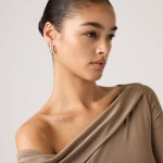 리바이스(Levis) | 리바이스 클라라 오프 숄더 슬림 핏 긴팔 티셔츠 005IT0002 롱슬리브 탑 Clara Off Shoulder Long-sleeve Top... 