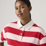 리바이스(Levis) | 리바이스 릴렉스 핏 토리 스트라이프 크리스탈 레드 폴로 셔츠 004GQ0004 Aries Rugby Polo Shirt 151680637 | 트렌비