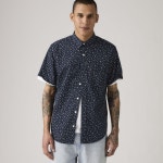 리바이스(Levis) | 리바이스 키란 지오 프린트 블루 티셔츠 866270314 반팔 클래식 스탠다드 핏 셔츠 Short-sleeve Classic... 