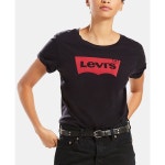 리바이스(Levis) | 리바이스 그래픽 로고 코튼 티셔츠 여성 Womens Perfect Graphic Logo Cotton T-Shirt 7449989 Black 117110136... 