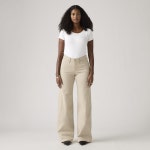 리바이스(Levis) | 리바이스 와이드 레그 화이트 팬츠 001Q70006 백 여성 데님 318 Shaping Notch Back Wide Leg Womens Jeans... 