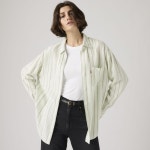 리바이스(Levis) | 리바이스 린넨 보이프렌드 셔츠 폴리 스트라이프 001HM0017 보이프랜드 Harlie Linen Boyfriend Shirt 153201721... 