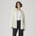 리바이스(Levis) | 리바이스 린넨 보이프렌드 셔츠 폴리 스트라이프 001HM0017 보이프랜드 Harlie Linen Boyfriend Shirt 153201721... 