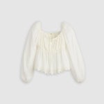 리바이스(Levis) | 리바이스 보헤미안 블라우스 화이트 005ZT0002 롱 슬리브 Ottie Long Sleeve Boho Blouse 153201829 | 트렌비