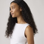 리바이스(Levis) | 리바이스 슬림 핏 보트넥 화이트 티셔츠 005IZ0007 탑 Blair Boatneck Top 152932522 | 트렌비