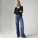 리바이스(Levis) | 리바이스 318 쉐이핑 와이드 레그 청바지 다크 워시 001PZ0001 여성 데님 Shaping Wide Leg Womens Jeans... 