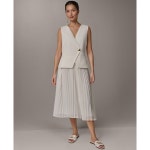 도나카란(Donna Karan) | 도나카란 페티트 브이넥 미디 드레스 쁘띠 Petite V-Neck Midi Dress 26391719 White 154880054 | 트렌비