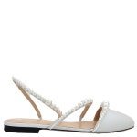 Mach & Mach | Mach & Mach 진주 장식 발레리나 슈즈 화이트 PF24-S0749-010-NAP-WHT-WHITE 신발 Pearl-Embellished Sirene Ballerina... 