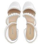 Mach & Mach | Mach & Mach 진주 장식 발레리나 슈즈 화이트 PF24-S0749-010-NAP-WHT-WHITE 신발 Pearl-Embellished Sirene Ballerina... 