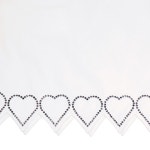Mach & Mach | Mach & Mach 화이트 크리스탈 하트 트림 미니 스커트 R23-C0029-IMP-010 여성 트리밍 Ladies White Crystal Heart... 