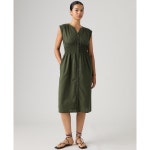리바이스(Levis) | 리바이스 비트리스 버튼 프론트 미디 드레스 여성 Womens Beatrice Button-Front Midi Dress 25545059 Deep... 