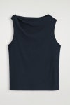 코스(Cos) | 코스 트위스트 디테일 코튼 티셔츠 1286255004 탑 TWIST-DETAIL COTTON TOP 138385208 | 트렌비