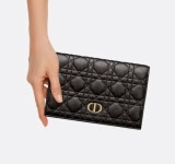 디올(Dior) | 디올 블랙 카로 XL 슬림 월렛 장지갑 S5104UWHC 새상품 까나쥬 중고 147639621 | 트렌비