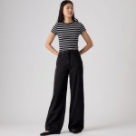 리바이스(Levis) | 리바이스 하이 라이즈 스트레이트 레그 블랙 진 001UP0003 배기 경량 여성 데님 Cinch Baggy Lightweight Women... 