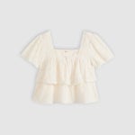 리바이스(Levis) | 리바이스 레이스 블라우스 007XH0005 반팔 Dom Short-sleeve Lace Blouse 158193563 | 트렌비