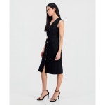 Connected | Connected 여성 벨트 슬리브리스 드레스 쁘띠 민소매 Petite Belted Sleeveless Dress 26458260 Blk 158857139 | 트렌비