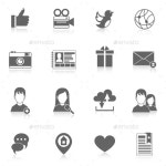 Social Media Icons Set by macrovector | GraphicRiver Social Media Icons Set