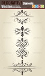Vector Vintage Decorative Elements Set by ozgers | GraphicRiver