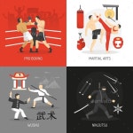Martial Arts Concept by macrovector | GraphicRiver Martial Arts Concept