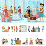 Airport Elements Concept by VectorPot | GraphicRiver Airport Elements Concept