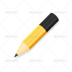 Yellow Pencil, Isolated on White Background by sidmay | GraphicRiver Yellow Pencil, Isolated on White Background