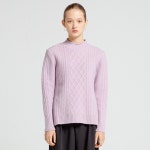 에이랜드 [VIABON DE VIA] 울 100% 케이블 터틀넥 (PINK)