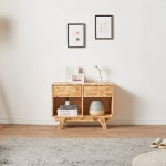 에이랜드 [HITGAGU] CZ183 원목 엔틱 투서랍 거실장 800 1color