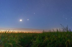 [사진] 밤하늘 수놓은 두 행성과 초승달 | 이코노믹데일리