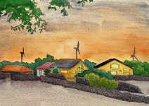 [알라딘서재]마을 풍경 어반 스케치 수채화 컬러링 북 마을 풍경 어반 스케치 수채화 컬러링 북