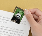 안녕, 푸바오 구매 시, 우표형 금속 북마크 2종 세트 : 알라딘 안녕, 푸바오 구매 시, 우표형 금속 북마크 2종 세트