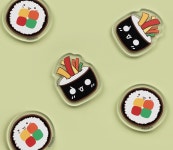 김밥은 장르다 숙이네 김밥 100 구입 시, 아크릴 마그넷 : 알라딘 김밥은 장르다 숙이네 김밥 100 구입 시, 아크릴 마그넷