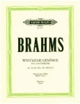 42, 62, 93a, 104; 12 German Folksongs (Paperback) 35 Secular Choruses for Mixed Choir (4-6 Voices) and Piano: Opp. 42, 62, 93a... 