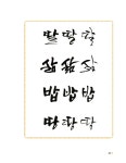 40일 완성 캘리그라피 : 알라딘