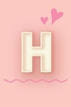 H: Cute Letter H initial Alphabet Monograme Notebook, Sweet... 알라딘 H: Cute Letter H initial Alphabet Monograme Notebook... 