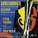 쇼스타코비치 : 바이올린 협주곡 1번 / 글라주노프 : 바이올린 협주곡 A단조 [중고] [수입] 펄만 44집 - 쇼스타코비치 : 바이올린 협주곡 1번... 