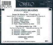 [중고] 브람스 : 피아노 소나타 3번 & 피아노 소곡 Op.119 | 알라딘 [중고] 브람스 : 피아노 소나타 3번 & 피아노 소곡 Op.119