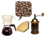 칼리타 핸드드립 3종세트(3~4인용)/원두 드립커피 입문자를 위한 저렴한 세트구성 | 알라딘 칼리타 핸드드립 3종세트(3~4인용)/원두 드립커피... 