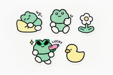 POOM | 개꿀이 스티커파우치 (17004529) 개꿀이 스티커파우치 (17004529)