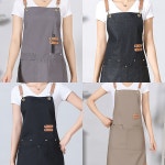 POOM | 카페 바리스타 데님 공방 남자 청 애견미용 앞치마 카페 바리스타 데님 공방 남자 청 애견미용 앞치마