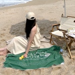 POOM | 파리 인 모먼트 그린 비치타올 파리 인 모먼트 그린 비치타올